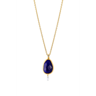 Gurhan Necklaces in Yellow Gold containing Lapis, Multi-gemstone, Diamond OKN-YG-LA-15112-18