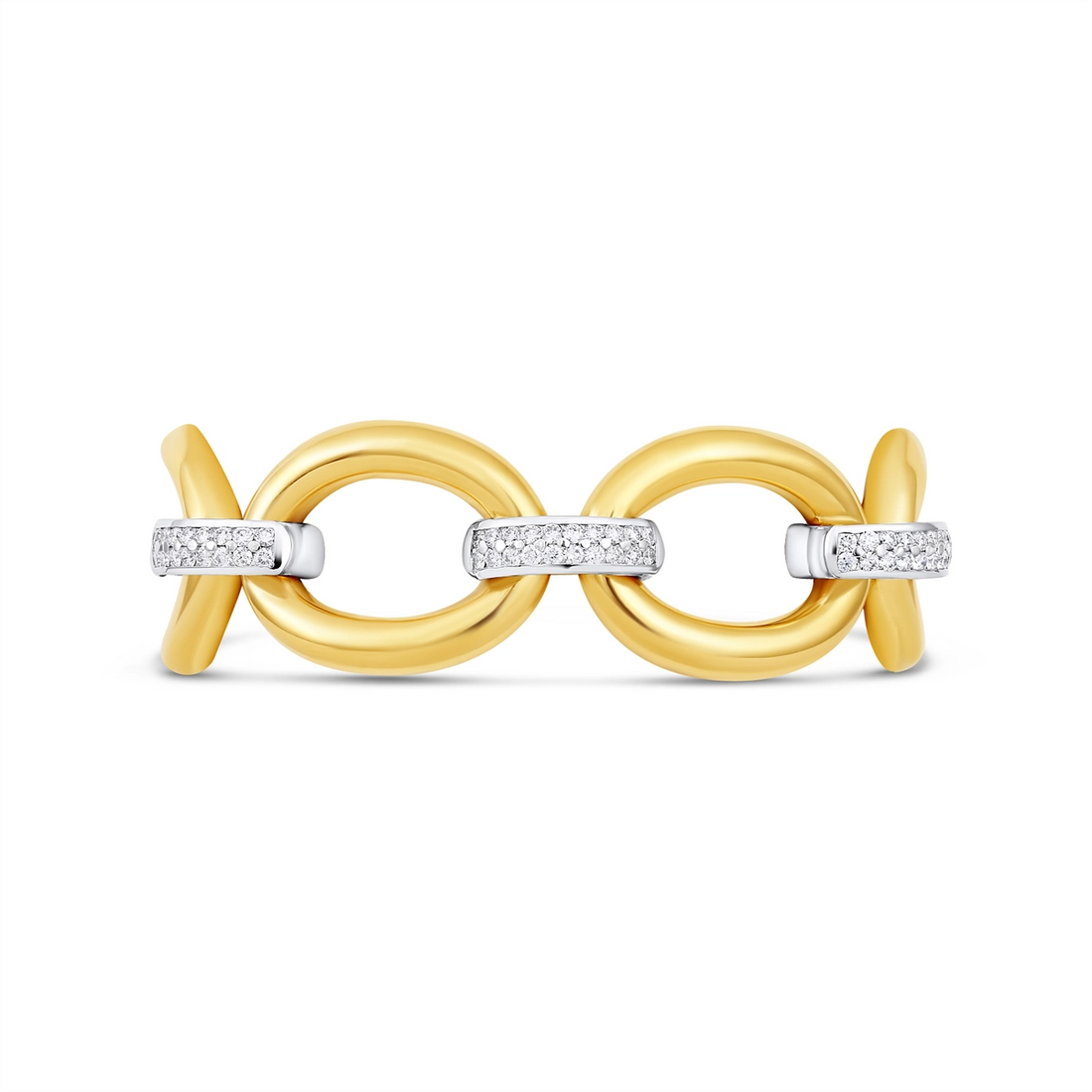 Bracelets Bracelets in Mixed Metals containing Diamond 433122