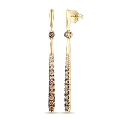 Le Vian Earrings in Yellow Gold containing Diamond TSQN-1