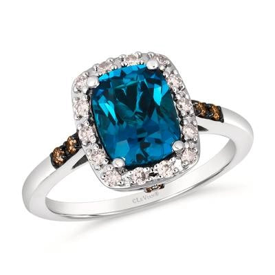 csv_image Le Vian Ring in White Gold containing London blue topaz, Multi-gemstone, Diamond TSJR-31
