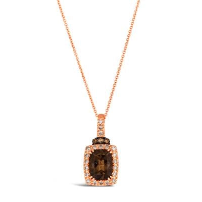 Le Vian Necklaces in Rose Gold containing Smokey quartz, Multi-gemstone, Diamond BVRS-50