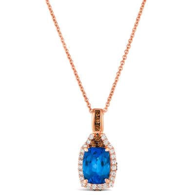 csv_image Le Vian Necklace in Rose Gold containing Tanzanite, Multi-gemstone, Diamond TQZG-91