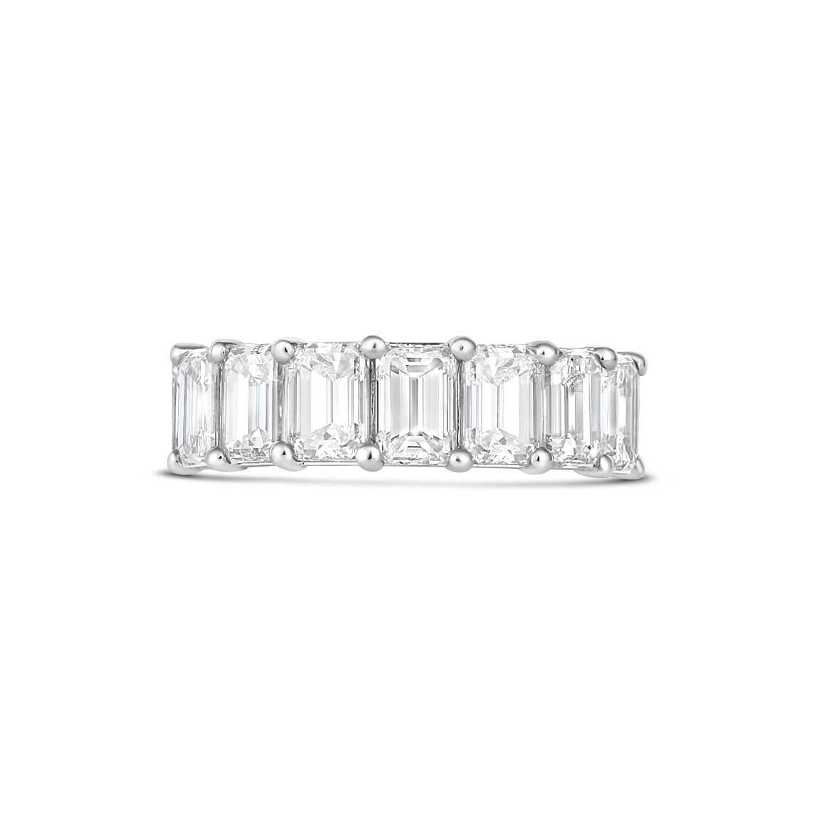 Wedding Bands Wedding Rings in White Gold containing Emerald 433289