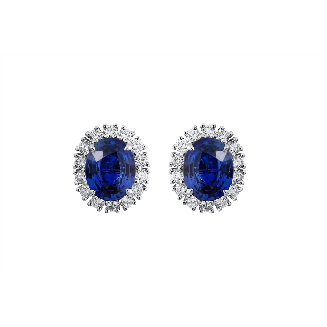 Earrings Earrings in White Gold containing Multi-gemstone, Diamond, Sapphire 433325