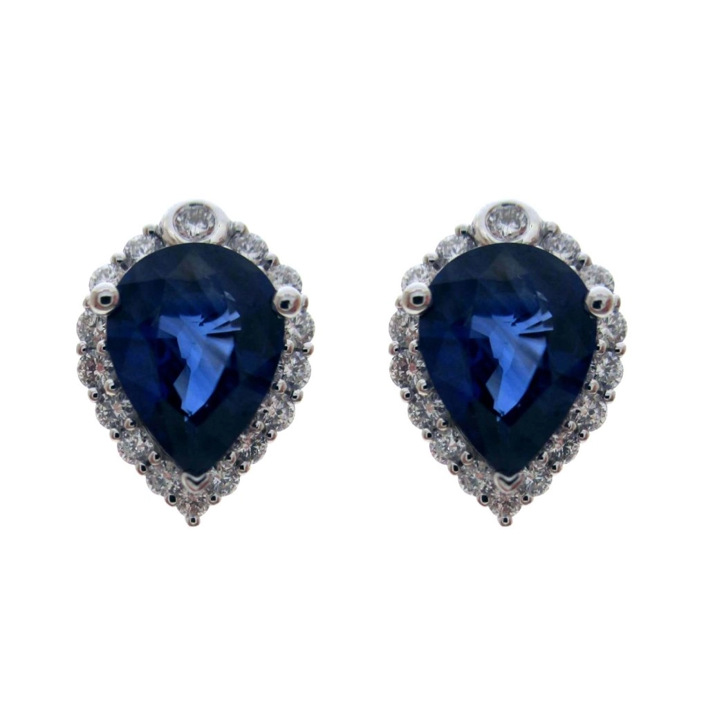 Earrings Earrings in White Gold containing Multi-gemstone, Diamond, Sapphire 433460