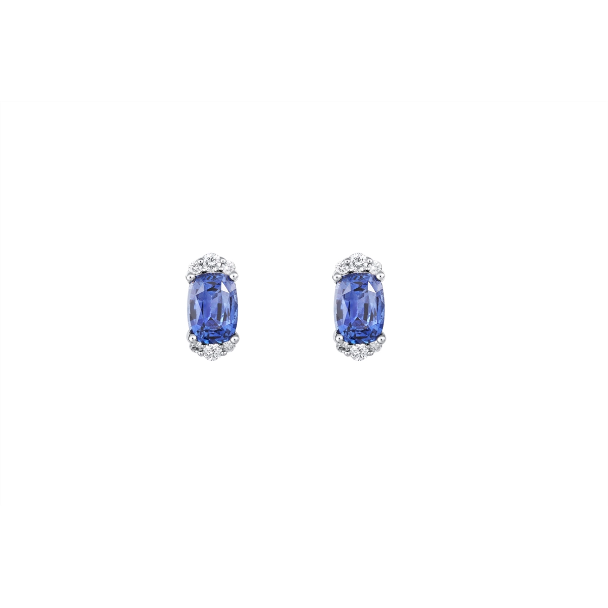 Earrings Earrings in White Gold containing Multi-gemstone, Diamond, Sapphire 433466