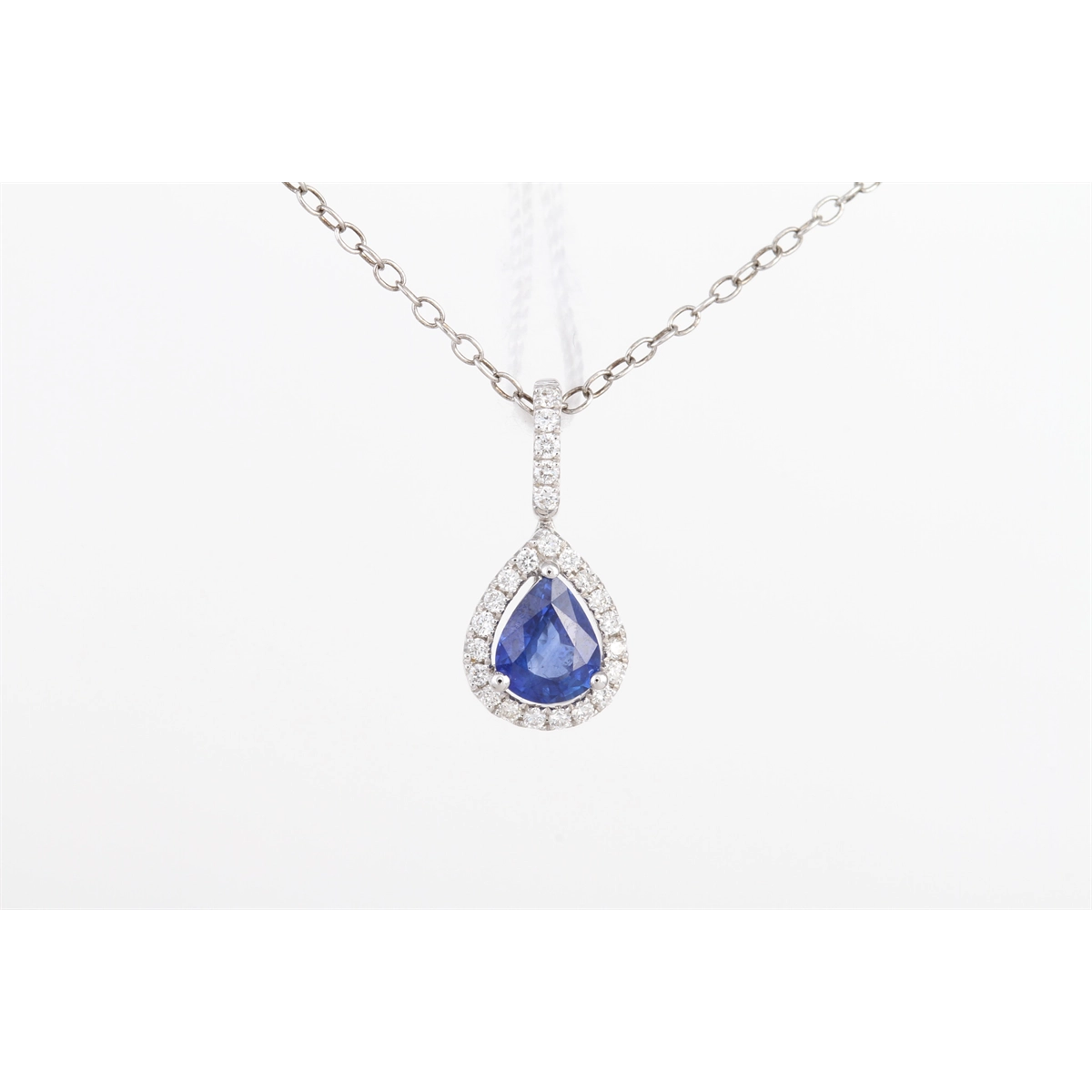 Pendants Pendants in White Gold containing Multi-gemstone, Diamond, Sapphire 433487