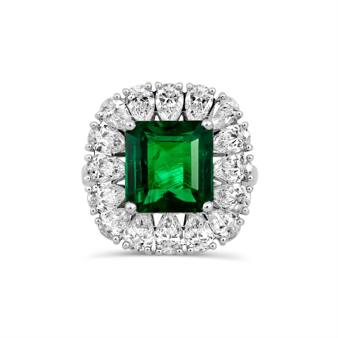 Rings Rings in White Gold containing Multi-gemstone, Diamond, Emerald 433518