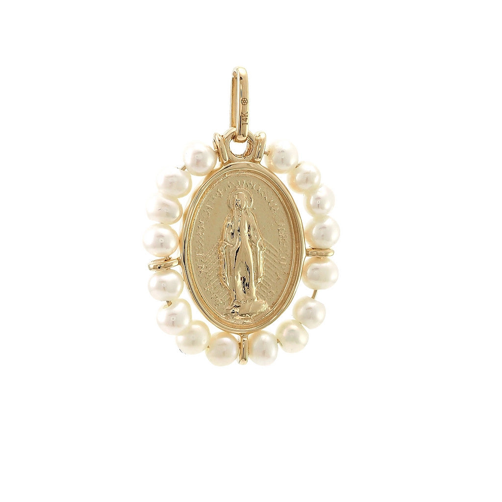Pendants Pendants in Yellow Gold containing Pearl 433539