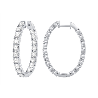 Earrings Earrings in White Gold containing Diamond 433557