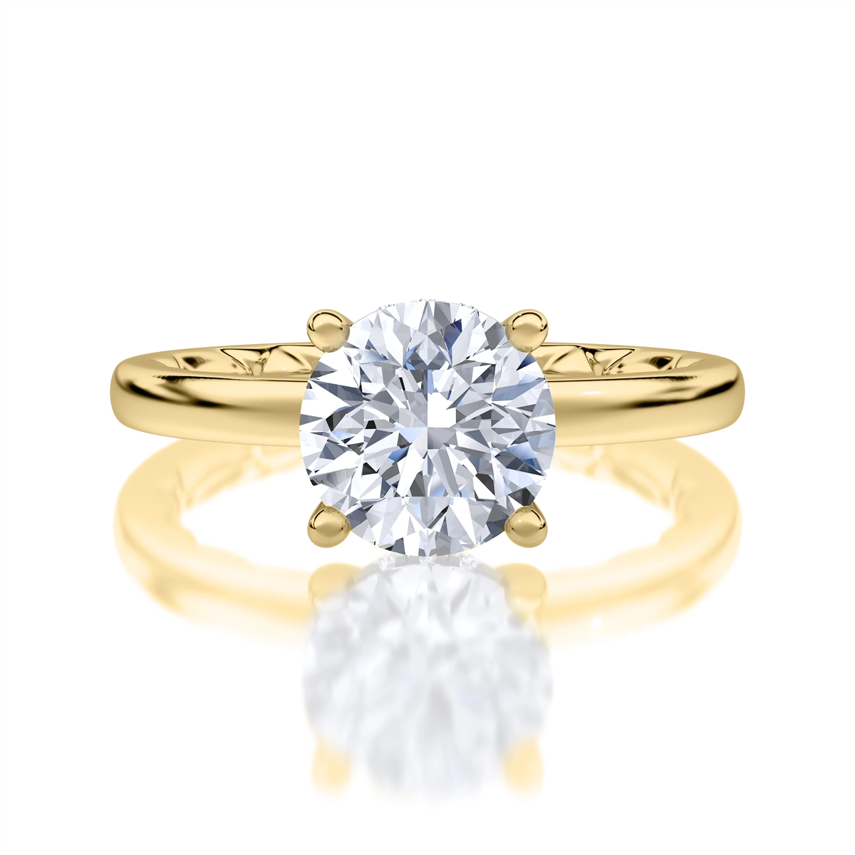 A. Jaffe Engagement Rings in Yellow Gold containing Diamond MECRD2959Q/156-14Y