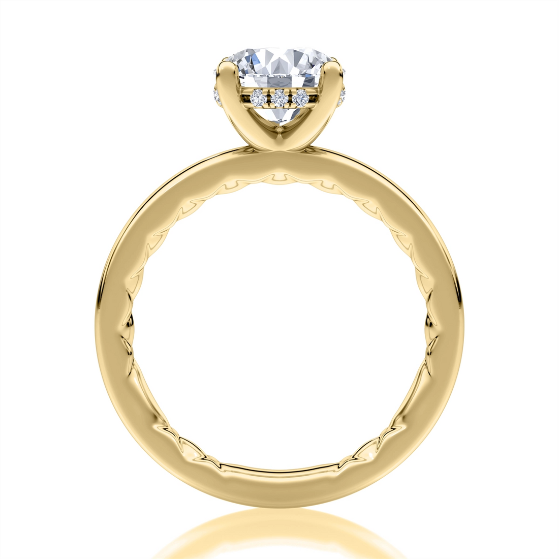 A. Jaffe Engagement Rings in Yellow Gold containing Diamond MECRD2959Q/156-14Y