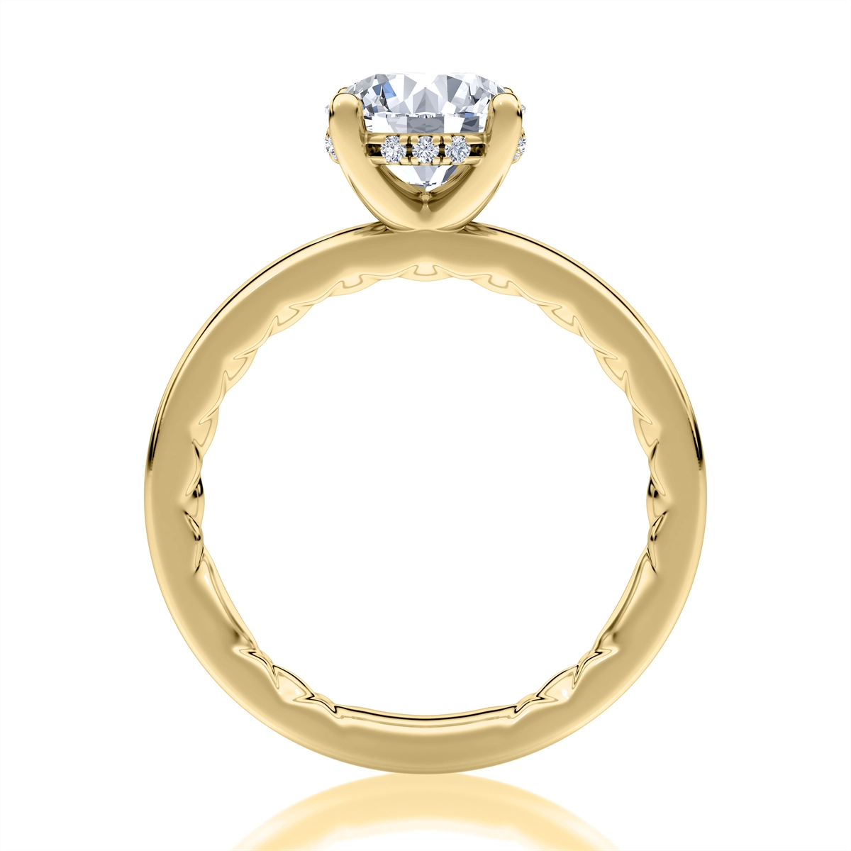A. Jaffe Engagement Rings in Yellow Gold containing Diamond MECRD2959Q/156-14Y