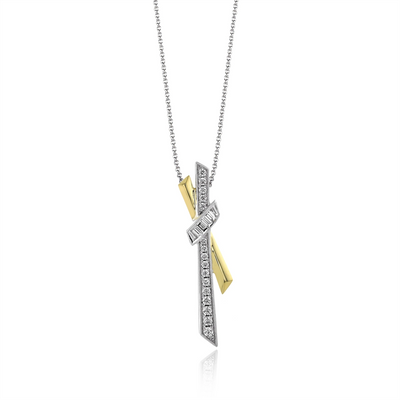 csv_image Simon G Necklace in Mixed Metals containing Diamond LP4894