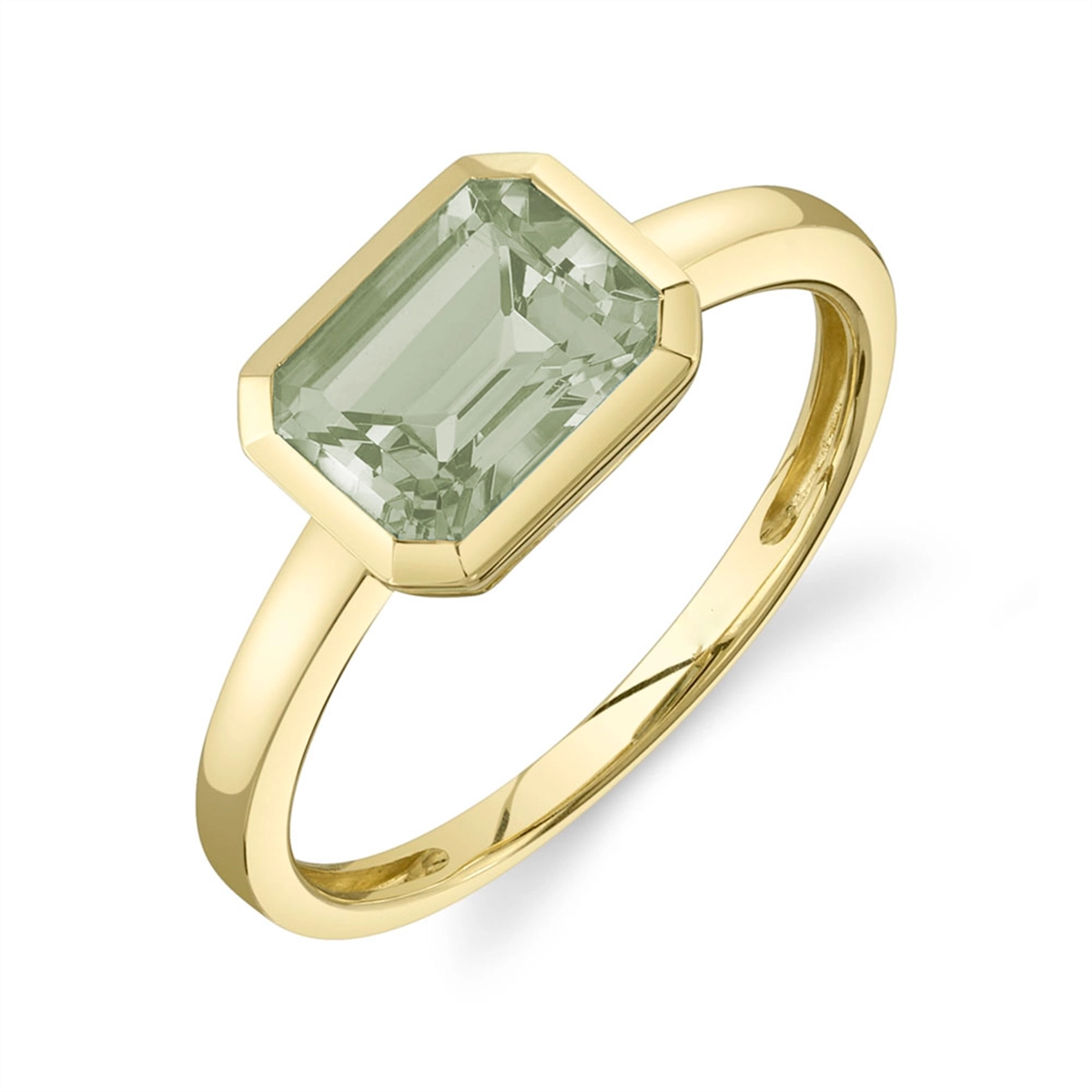 Rings Rings in Yellow Gold containing Green amethyst 433650