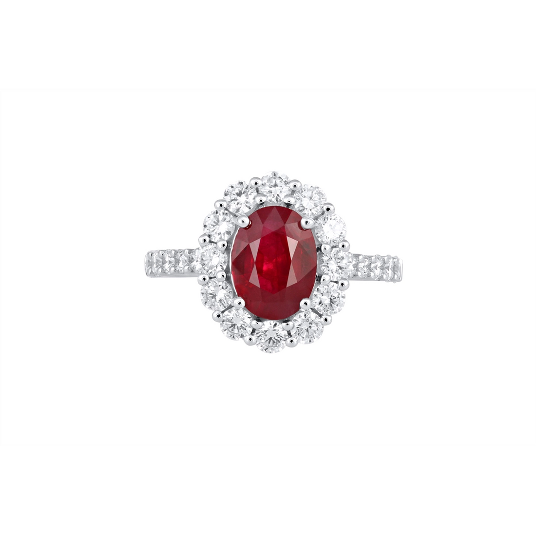 Rings Rings in White Gold containing Multi-gemstone, Diamond, Ruby 433696