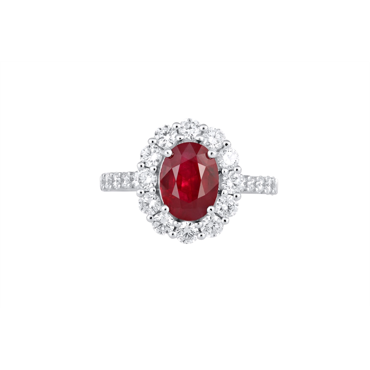 Rings Rings in White Gold containing Multi-gemstone, Diamond, Ruby 433696