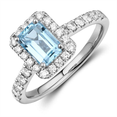 Rings Rings in White Gold containing Blue topaz , Multi-gemstone, Diamond 433704
