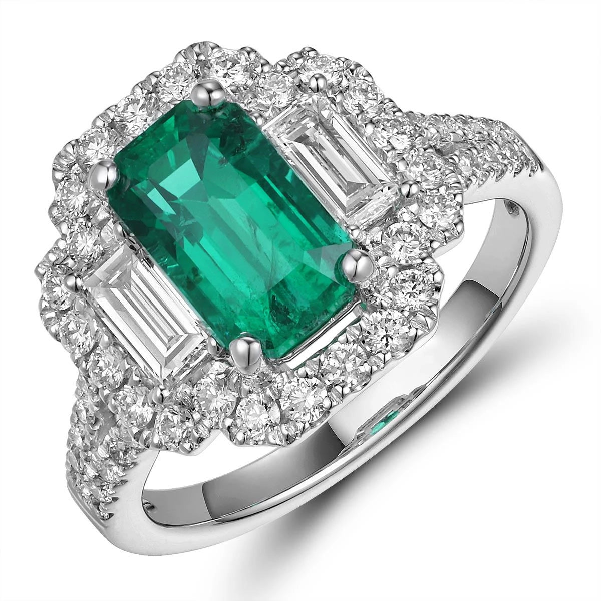 Rings Rings in White Gold containing Multi-gemstone, Diamond, Emerald 433736