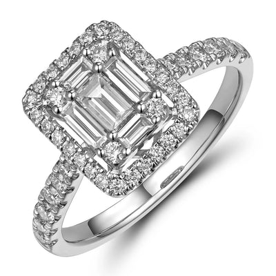 csv_image Engagement Collections Ring in White Gold containing Diamond 433752