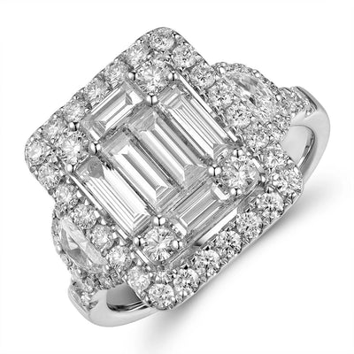 csv_image Engagement Collections Ring in White Gold containing Diamond 433764