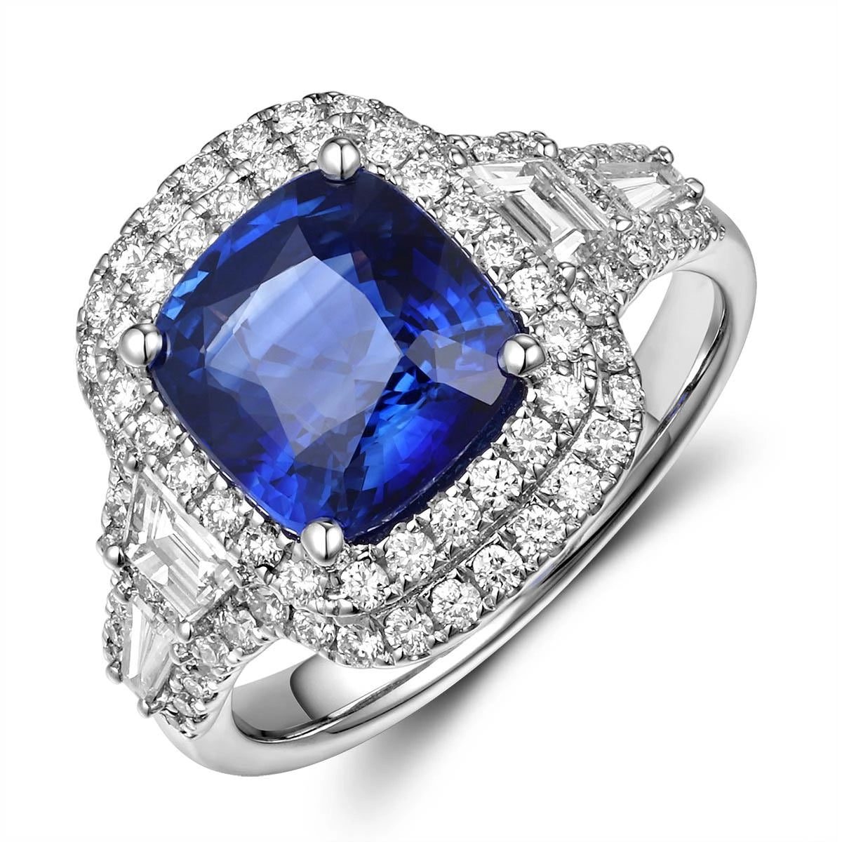 Rings Rings in White Gold containing Multi-gemstone, Diamond, Sapphire 433771
