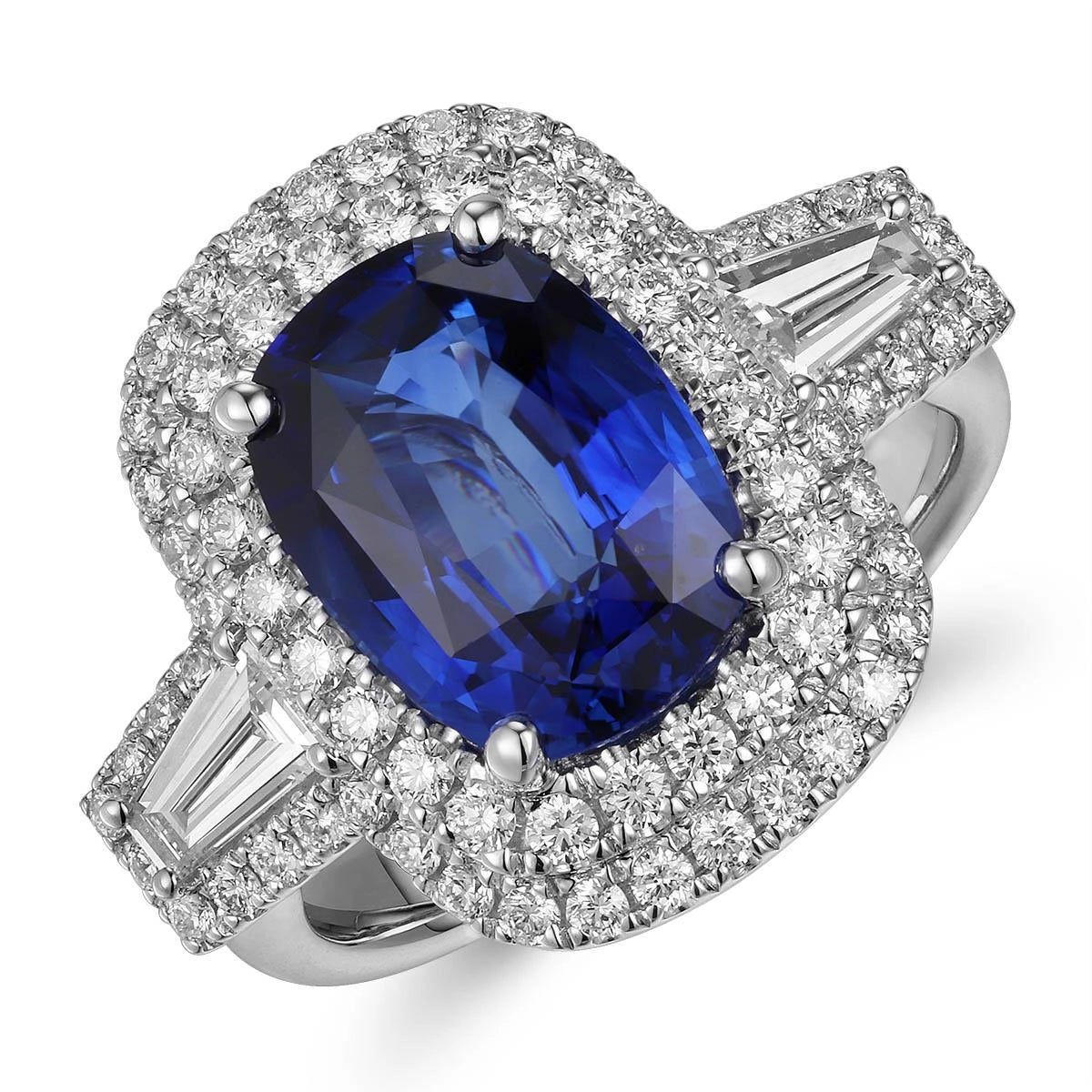 Rings Rings in White Gold containing Multi-gemstone, Diamond, Sapphire 433772
