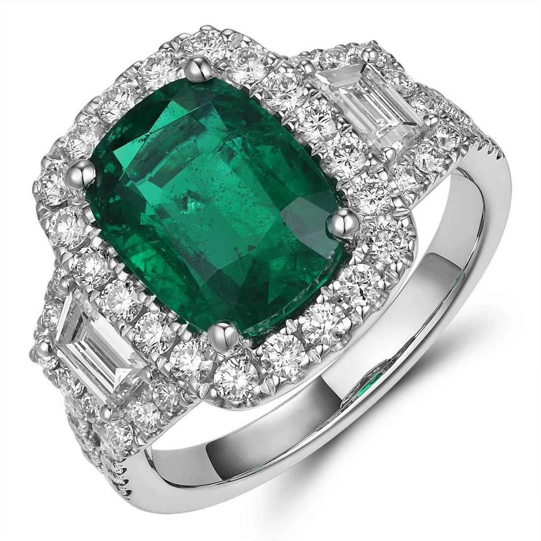 Rings Rings in White Gold containing Multi-gemstone, Diamond, Emerald 433773
