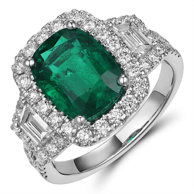 Rings Rings in White Gold containing Multi-gemstone, Diamond, Emerald 433773