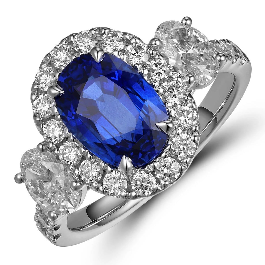 Rings Rings in White Gold containing Multi-gemstone, Diamond, Sapphire 433774