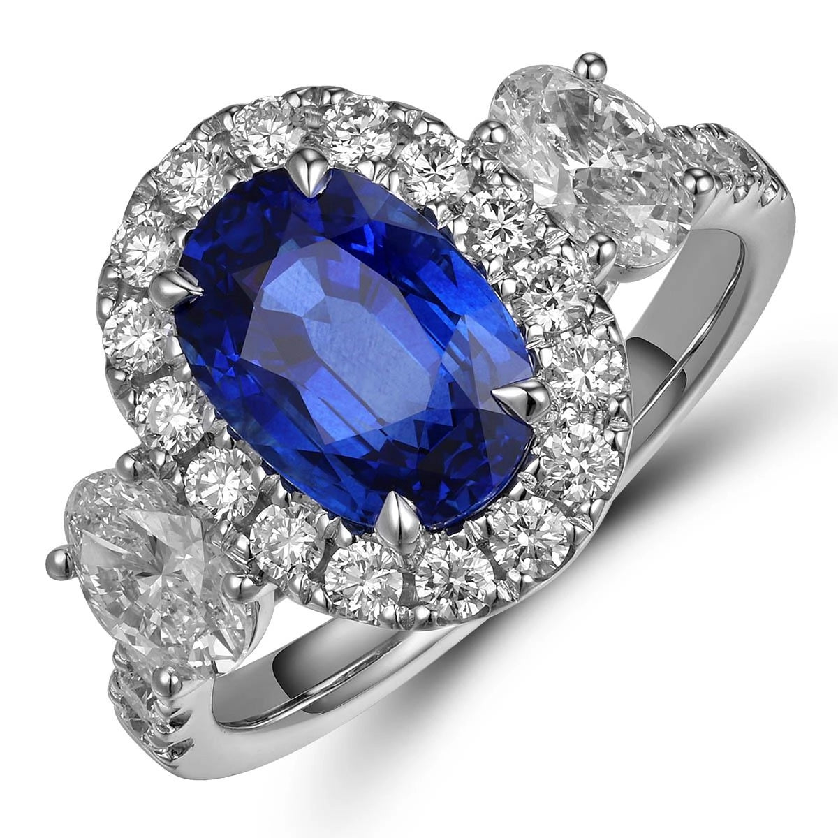 Rings Rings in White Gold containing Multi-gemstone, Diamond, Sapphire 433774