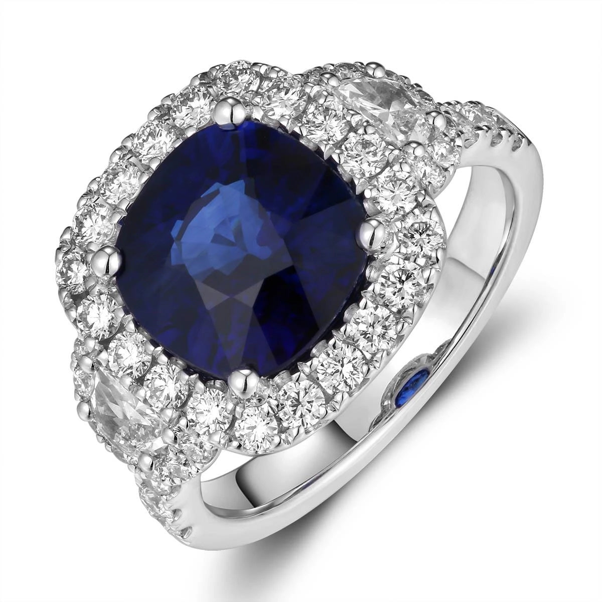 Rings Rings in White Gold containing Multi-gemstone, Diamond, Sapphire 433775