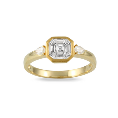 csv_image Doves Ring in Yellow Gold containing Diamond R9796
