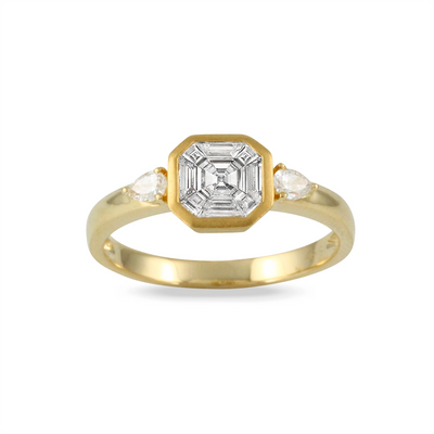 Doves Rings in Yellow Gold containing Diamond R9796