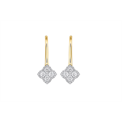 csv_image Frederic Sage Earring in Mixed Metals containing Diamond E2529-4-YW-LONG