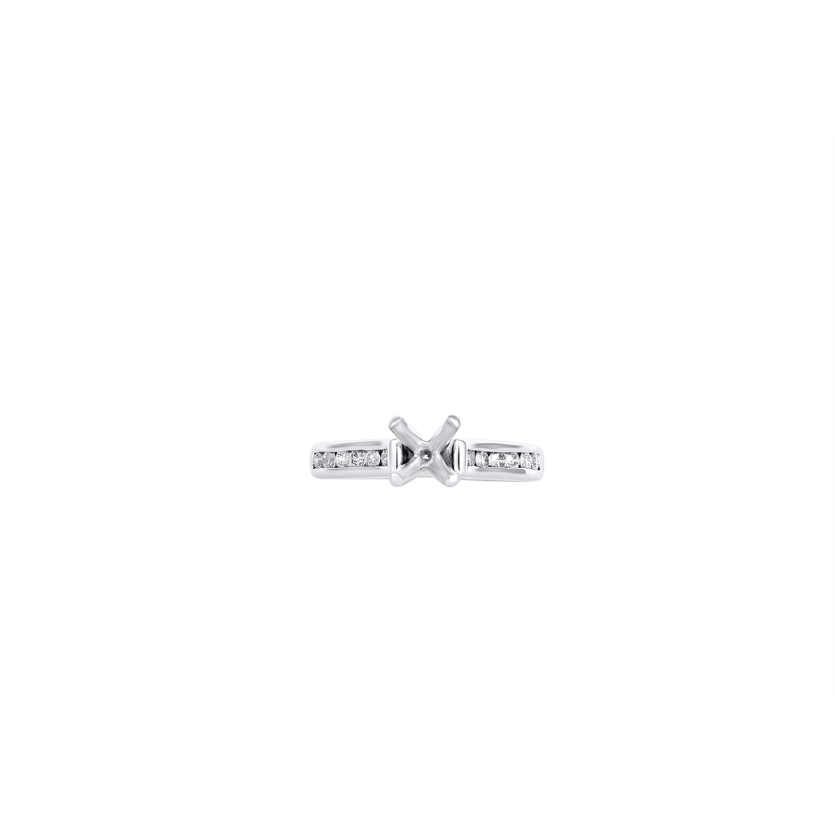 Engagement Collections Estate Jewelry in White Gold WER3963D4