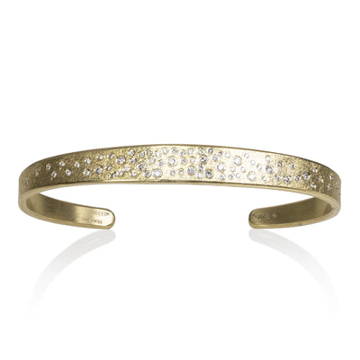 csv_image Todd Reed Bracelet in Yellow Gold containing Diamond TRDB395-MINICUFF-18Y