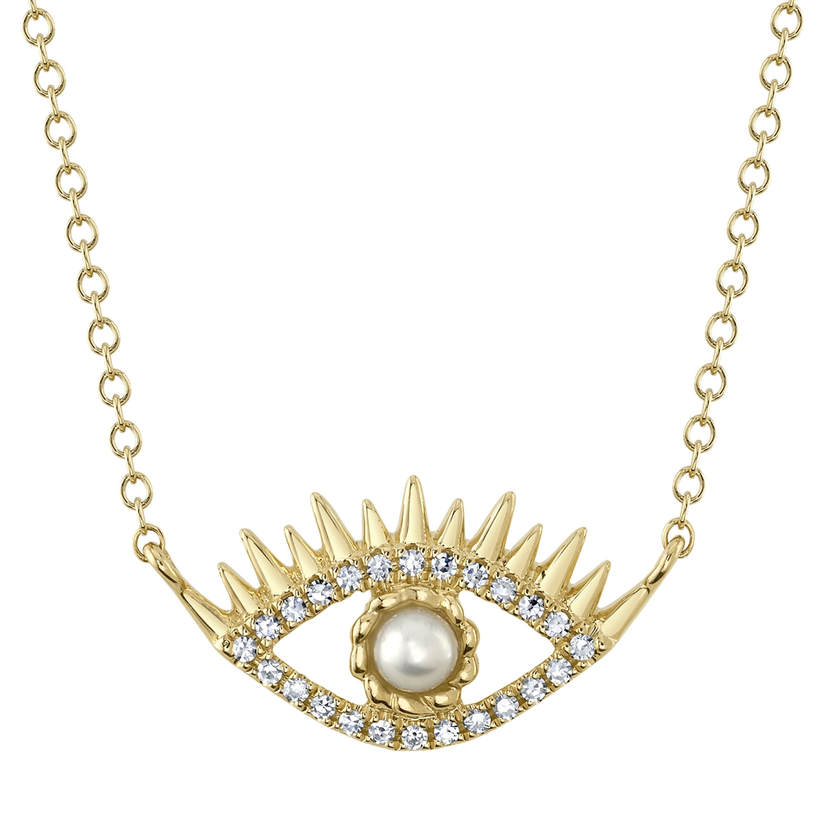 Necklaces Necklaces in Yellow Gold containing Multi-gemstone, Diamond, Pearl 434003