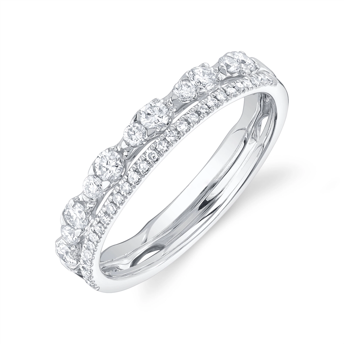 Wedding Bands Rings in White Gold containing Diamond 434010