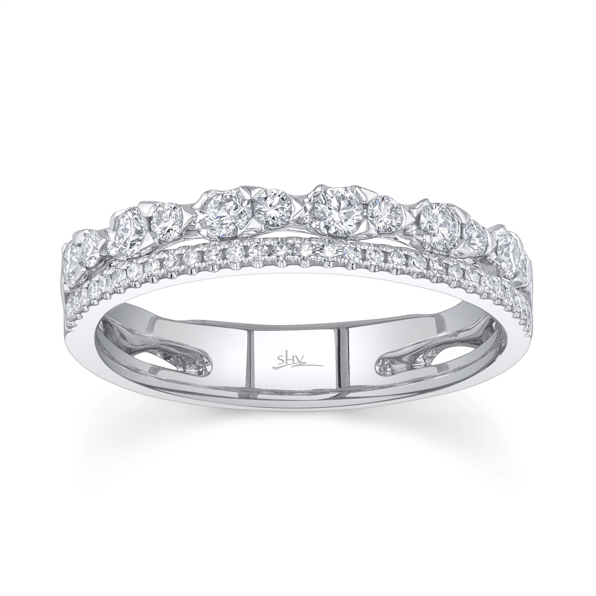 Wedding Bands Rings in White Gold containing Diamond 434010