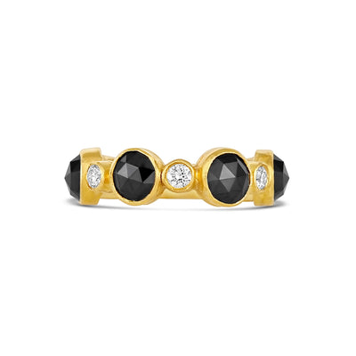 Rings Rings in Yellow Gold containing Black diamond, Multi-gemstone, Diamond 434047