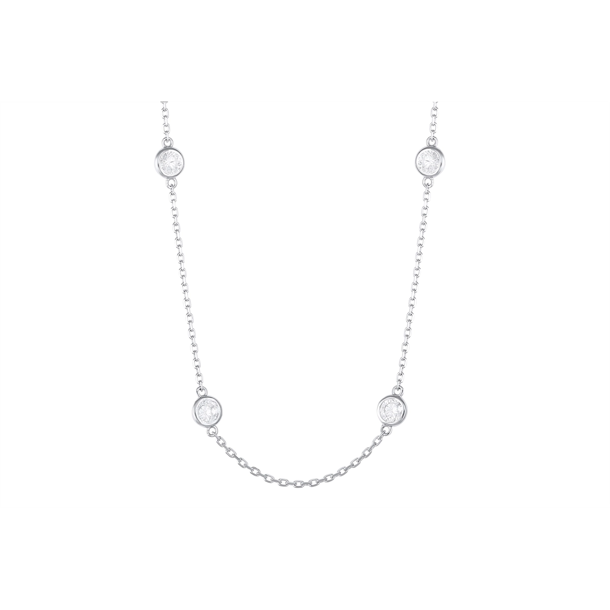 Necklaces Necklaces in White Gold containing Diamond 434122