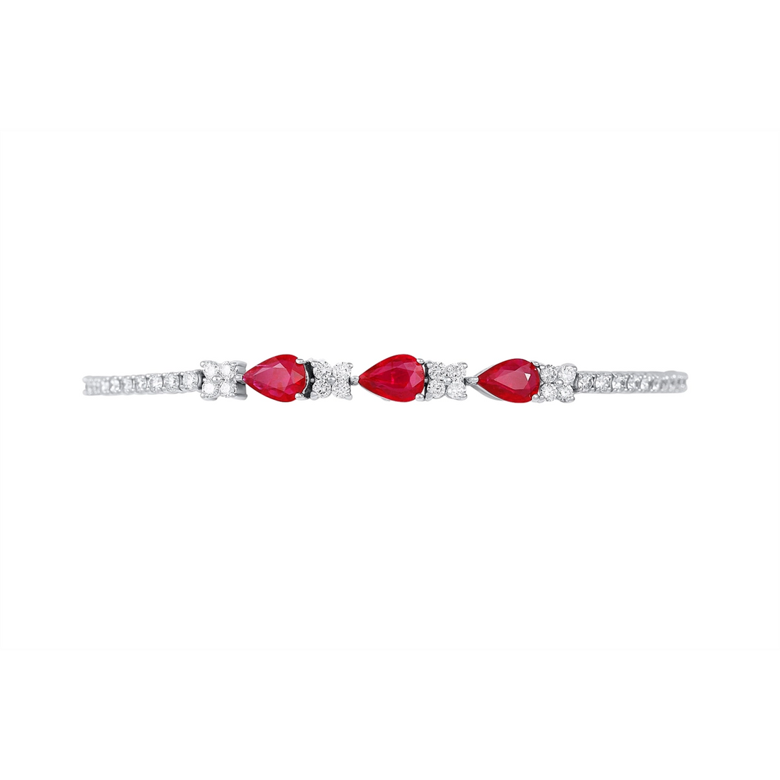 Bracelets Bracelets in White Gold containing Multi-gemstone, Diamond, Ruby 434338