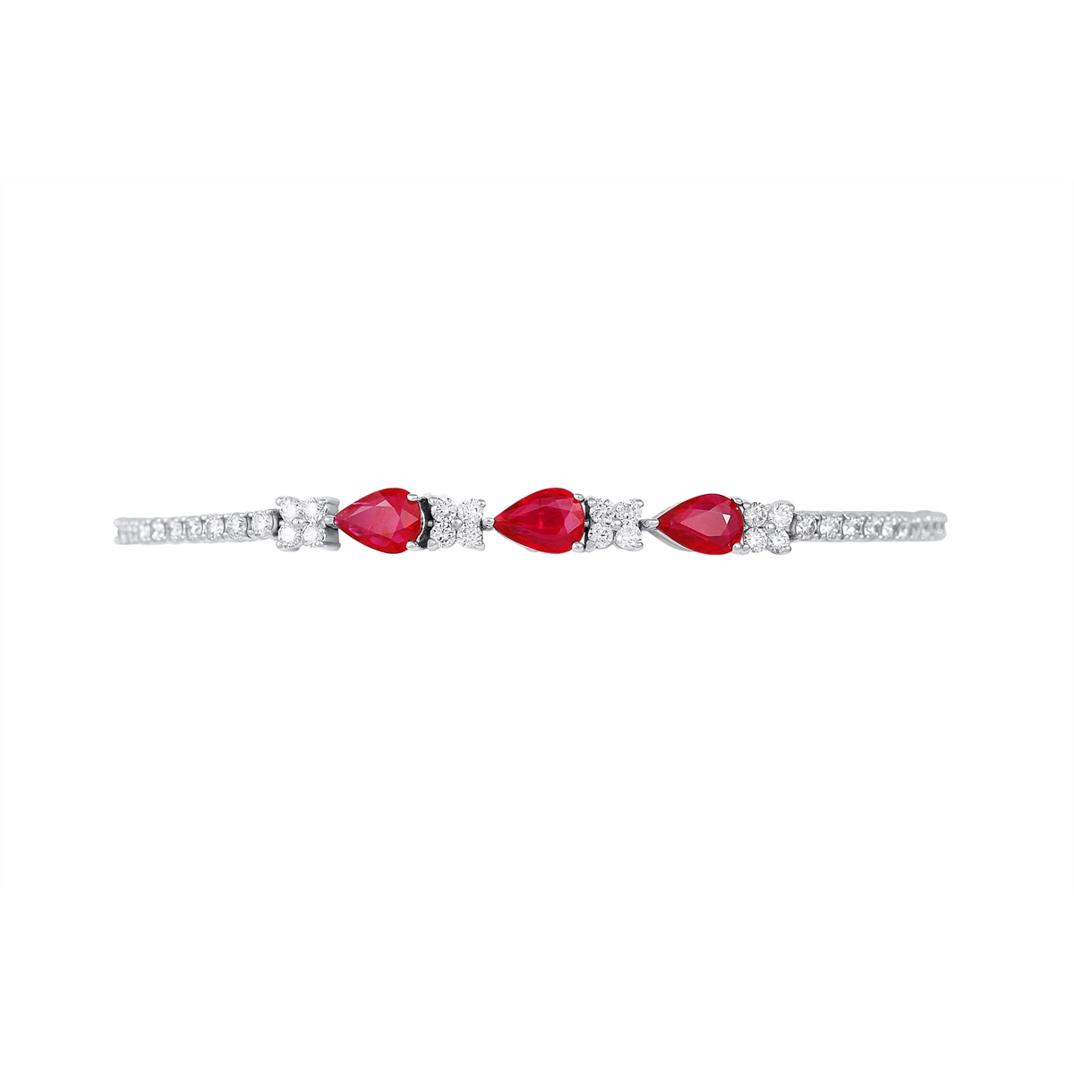 Bracelets Bracelets in White Gold containing Multi-gemstone, Diamond, Ruby 434338