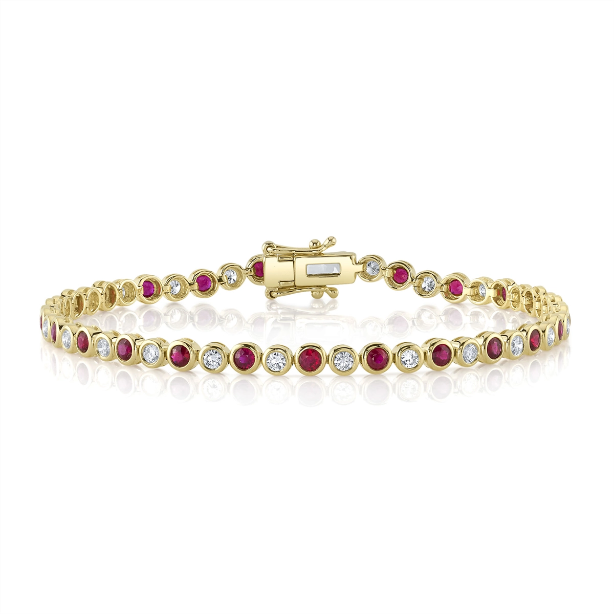 Bracelets Bracelets in Yellow Gold containing Multi-gemstone, Diamond, Ruby 434424