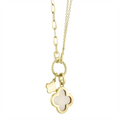 Necklaces Necklaces in Yellow Gold containing Mother of pearl, Multi-gemstone, Diamond 434425