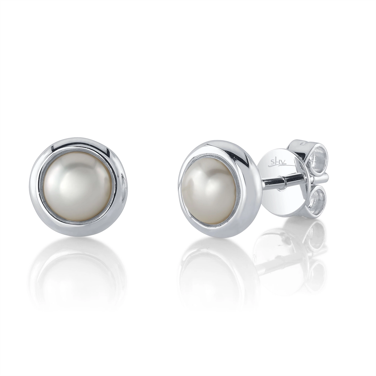 Earrings Earrings in White Gold containing Pearl 434427