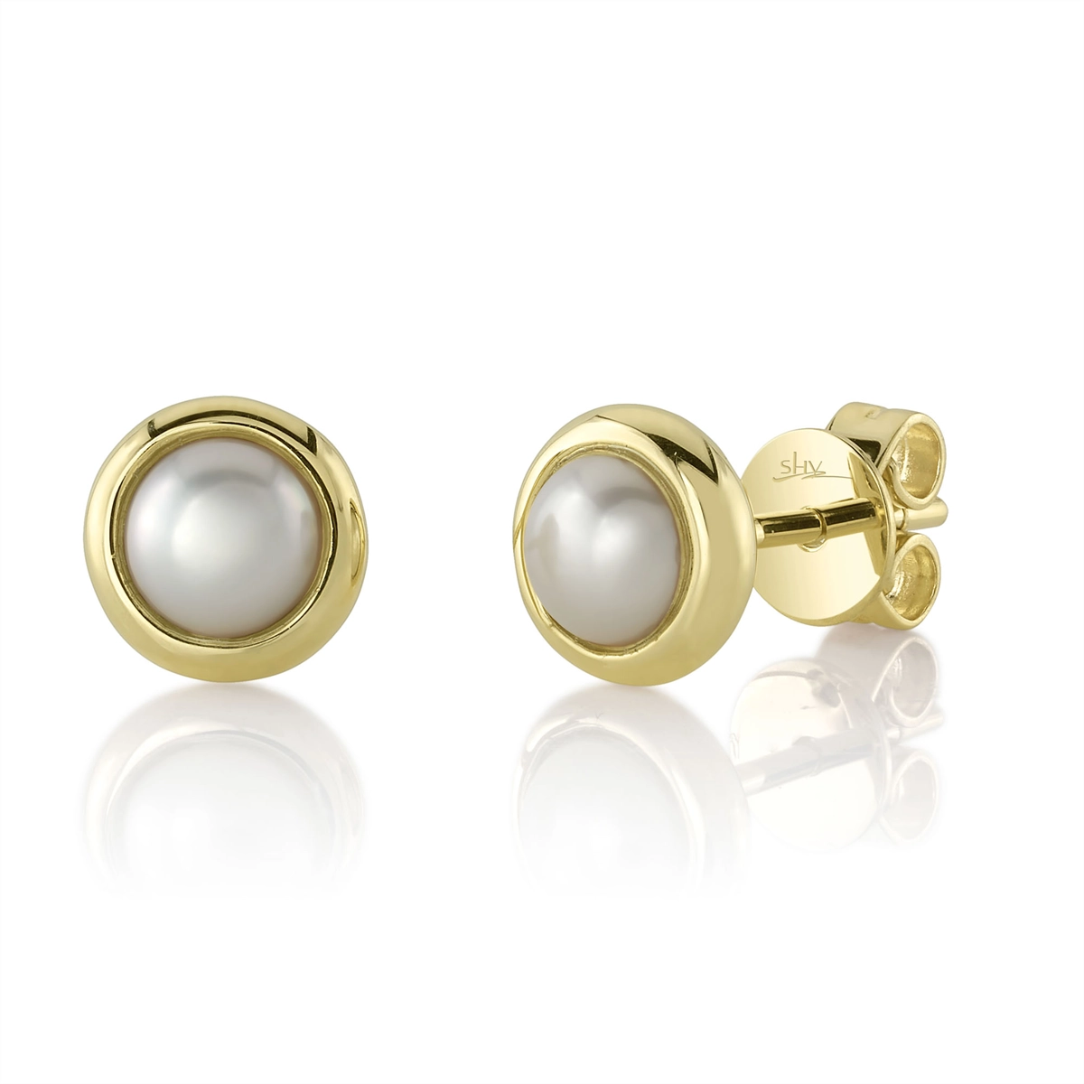Earrings Earrings in Yellow Gold containing Pearl 434432