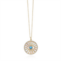 Necklaces Necklaces in Yellow Gold containing Mother of pearl, Multi-gemstone, Diamond, Turquoise 434439