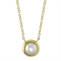 Necklaces Necklaces in Yellow Gold containing Pearl 434440
